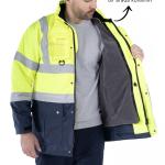 5’İ Bir Arada Hi-Vis Kaban
